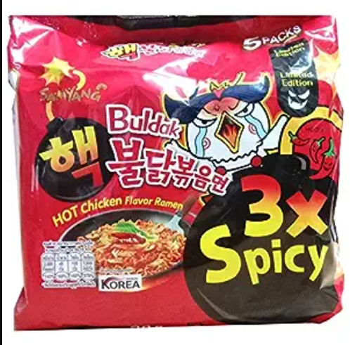 Billede af Samyang Buldak Hot Chicken Ramen 3x Spicy 5-pack